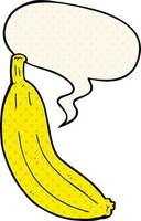 fumetto di banana e fumetto in stile fumetto vettore