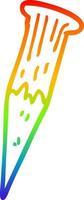 arcobaleno gradiente di disegno a tratteggio di vampiro insanguinato cartone animato vettore