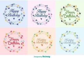 Buon compleanno Wreath Vectors