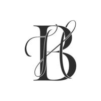 bh, hb, logo monogramma. icona della firma calligrafica. monogramma del logo del matrimonio. simbolo del monogramma moderno. logo delle coppie per il matrimonio vettore