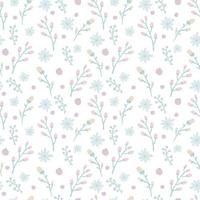 motivo floreale. graziosi fiori su sfondo bianco. stampa con piccoli fiori rosa. stampa ditsy. modello di fiore carino ed elegante per stampanti alla moda vettore