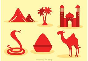 Icone di vettore del Marocco