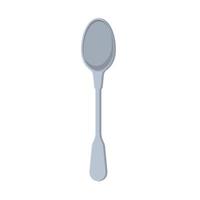illustrazione piatta del cucchiaio. elemento di design icona pulita su sfondo bianco isolato vettore