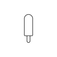 gelato, dessert, dolce linea sottile icona illustrazione vettoriale modello logo. adatto a molti scopi.