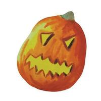 zucca per halloween, illustrazione autunnale vettore