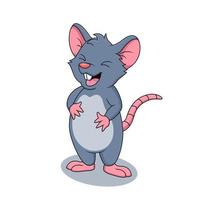 cartone animato carino mouse.cute cartone animato animal.vector illustrazione vettore