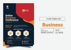 business aziendale volantino poster opuscolo brochure copertina design layout sfondo, modello vettoriale schema a due colori in formato a4