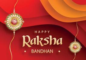 raksha bandhan 3d podio stile palcoscenico rotondo per il festival indiano vettore