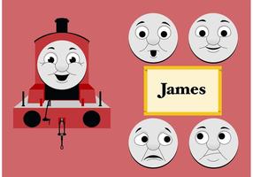 James from Thomas the Tank Engine Vettore gratuito