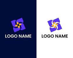 modello di progettazione di logo aziendale lettera s vettore