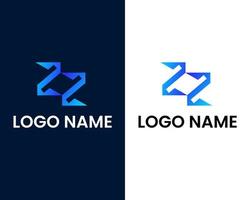modello di design del logo moderno lettera z vettore