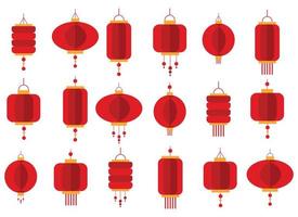 vettore cinese della lanterna della lampada del nuovo anno
