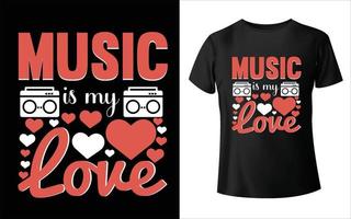 design della t-shirt della giornata mondiale della musica design della t-shirt per gli amanti della musica per la giornata della musica vettore