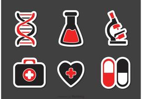 Set di icone mediche vettoriale