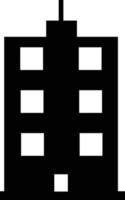 icona di edifici. segno residenziale. simbolo del grattacielo della torre. icona della costruzione di altezza. vettore