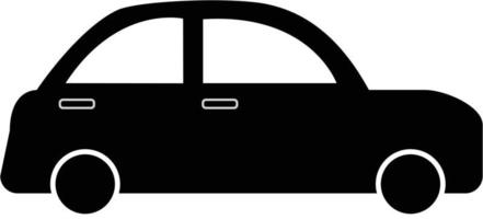 icona dell'auto. semplice segno di auto. segno monocromatico dell'automobile. logo dell'auto. vettore