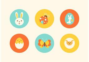 Icone vettoriali gratis di Pasqua