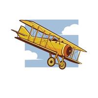 illustrazione di volo aereo vettore
