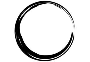 cerchio enzo zen isolato su sfondo bianco vettore