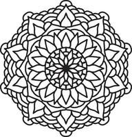 motivo mandala fiore. ornamento decorativo del cerchio in stile etnico orientale.