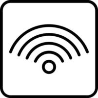 icona della linea vettoriale wifi