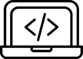 icona della linea vettoriale html