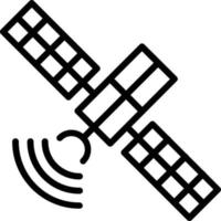 icona della linea del vettore satellitare
