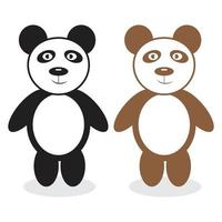 orso personaggio dei cartoni animati animale illustrazione vettoriale, panda, fauna selvatica vettore