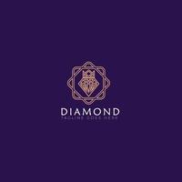 vettore del logo del re del diamante adatto per l'azienda di gioielli