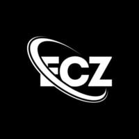 ecz logo. lettera ecz. ecz lettera logo design. iniziali ecz logo collegate con cerchio e logo monogramma maiuscolo. tipografia ecz per il marchio tecnologico, commerciale e immobiliare. vettore