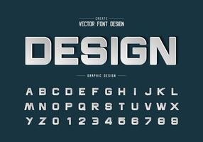 carattere di carta e vettore alfabeto rotondo, lettera e numero del carattere tipografico di design, testo grafico su sfondo