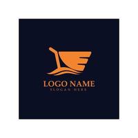 logo e-commerce e design del logo del negozio online con un concetto moderno vettore