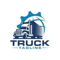 modello di vettore di logo di trasporto camion