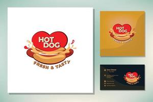 vettore di illustrazione di hot dog