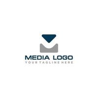 m design iniziale del segno del logo vettore