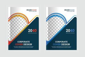 set di modelli a4 di design per copertine di libri aziendali moderne multiuso vettore