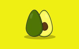 priorità bassa di struttura dell'illustrazione di vettore dell'avocado