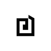lettera d vettore logo design concetto vettoriale
