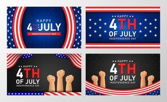 felice 4 luglio sfondo e banner per la festa dell'indipendenza dell'america