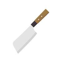 coltello da cucina. sbucciatura. design piatto. concetto astratto. illustrazione vettoriale. icona bianca del coltello da cucina dello chef. vettore