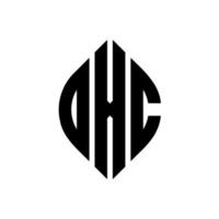 oxc circle letter logo design con forma circolare ed ellittica. oxc lettere ellittiche con stile tipografico. le tre iniziali formano un logo circolare. oxc cerchio emblema astratto monogramma lettera marchio vettore. vettore