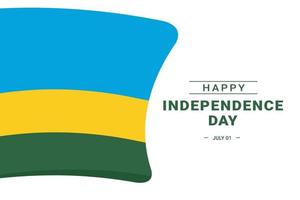 giorno dell'indipendenza del ruanda vettore