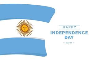 festa dell'indipendenza argentina vettore