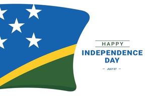 giorno dell'indipendenza delle Isole Salomone vettore