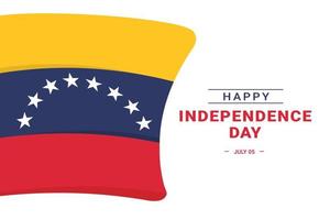 giorno dell'indipendenza del venezuela vettore