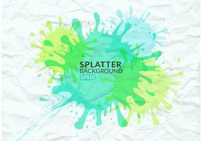 Splatter colorato vettoriale gratuito su carta spiegazzata