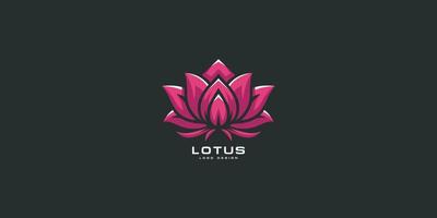 modello vettoriale di fiore di loto logo design