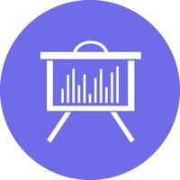 icona di presentazione segno vettoriale, simbolo, illustrazione del logo per web e dispositivi mobili vettore