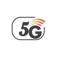 Illustrazione del logo vettoriale del modello di icona 5g