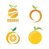 design del logo arancione vettore